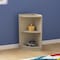 Flash Furniture Bright Beginnings 2 Tier Wooden Classroom Corner Storage Unit w/Rounded Front Edges, Kid Safe, Natural MK-KE24022-GG - alternate 9